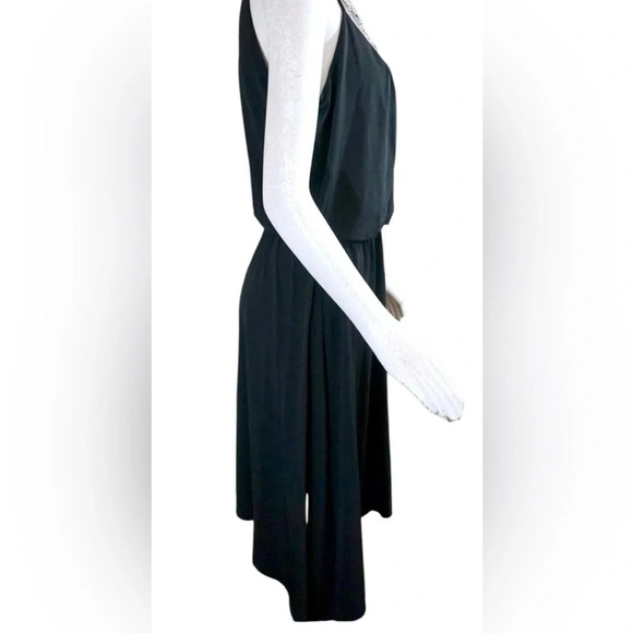White House Black Market sleeveless midi dress, XL, embellished vneck, Elegant - Picture 3 of 10